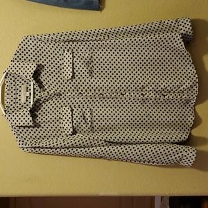 Loft by Ann Taylor Women's Polka Dot Blouse Size Medium